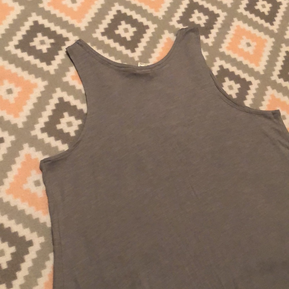 PINK Gray w/Hot Pink Sequins NWOT Tank Top SzM - Picture 5 of 6